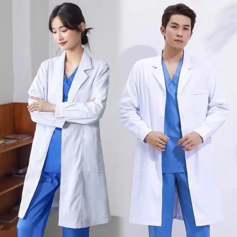 Medical Lab Uniform - Белый лабораторный халат Экспериментальная медицинская форма