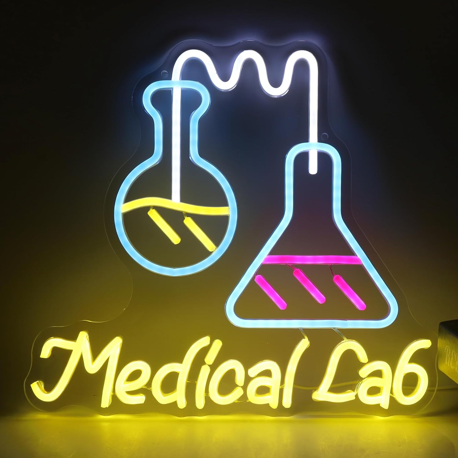 Medical Lab And Science - Неоновая вывеска «Научная лаборатория» с USB-питанием,