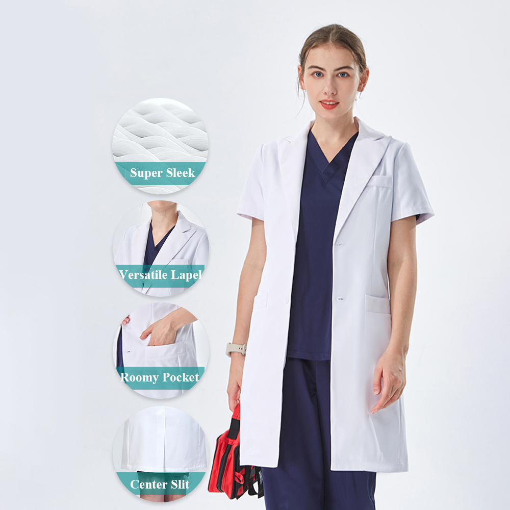 Белый медицинский халат с отло – обзор и цена Medical Lab Uniform